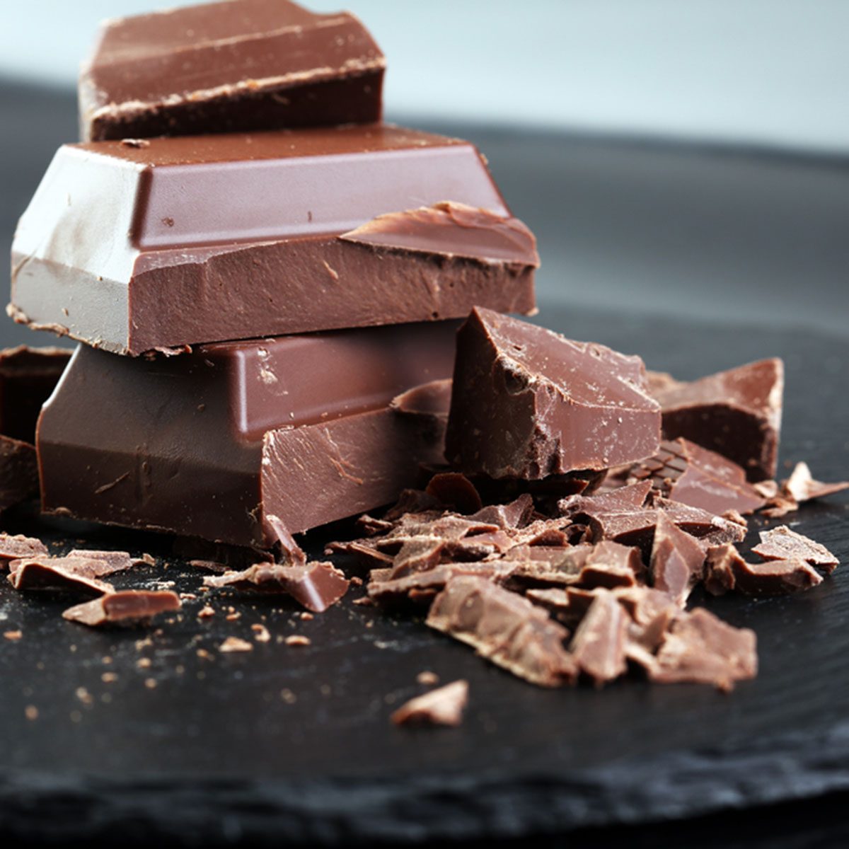 Dark chocolate stack, chips and powder; Shutterstock ID 574506364; Job (TFH, TOH, RD, BNB, CWM, CM): Taste of Home