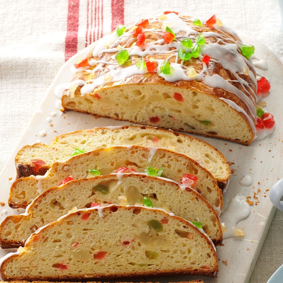 Almond filled stollen