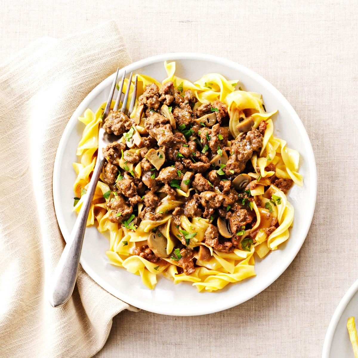 Savory Beef and Noodles