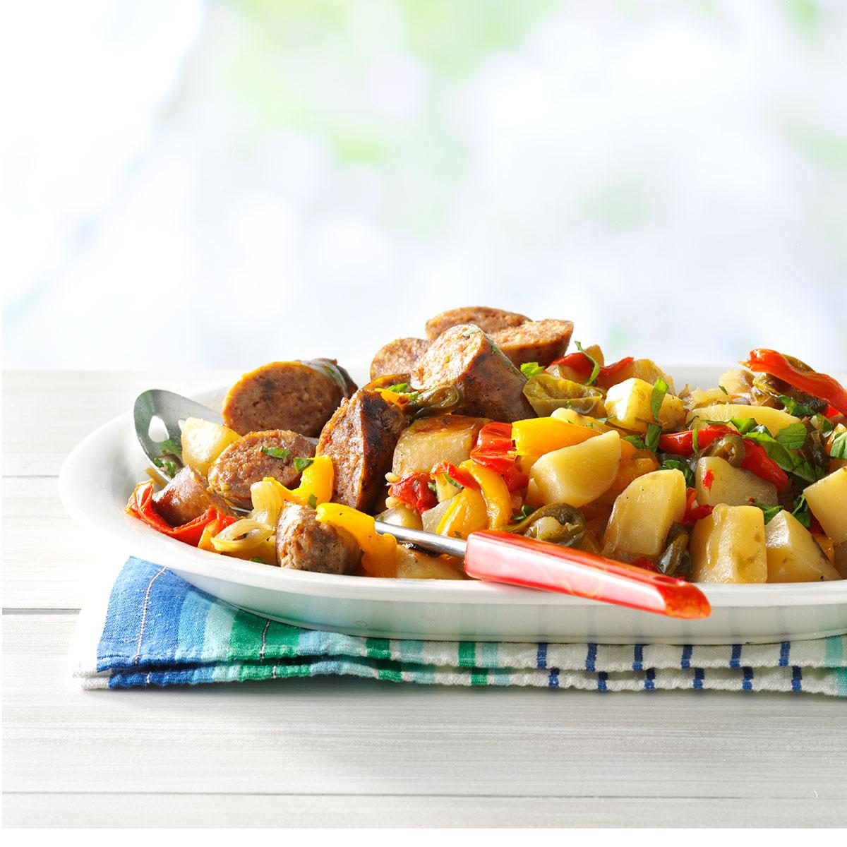 Sausage with Jalapeno Potatoes