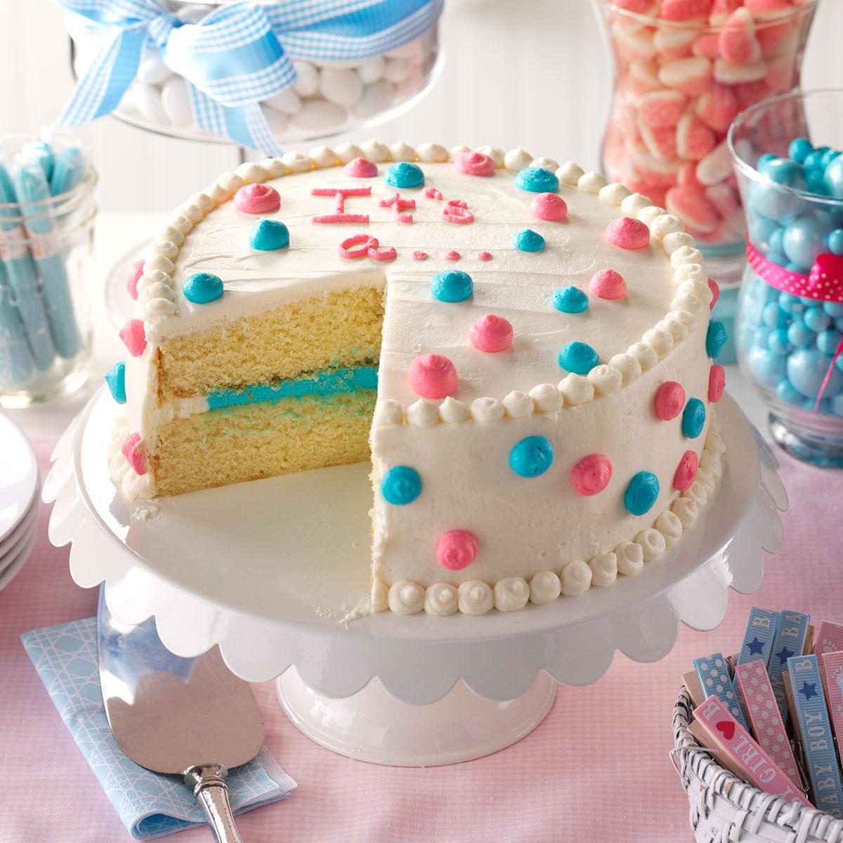 Gender Reveal Cake