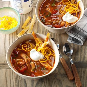 Slow Cooker Chicken Enchilada Soup