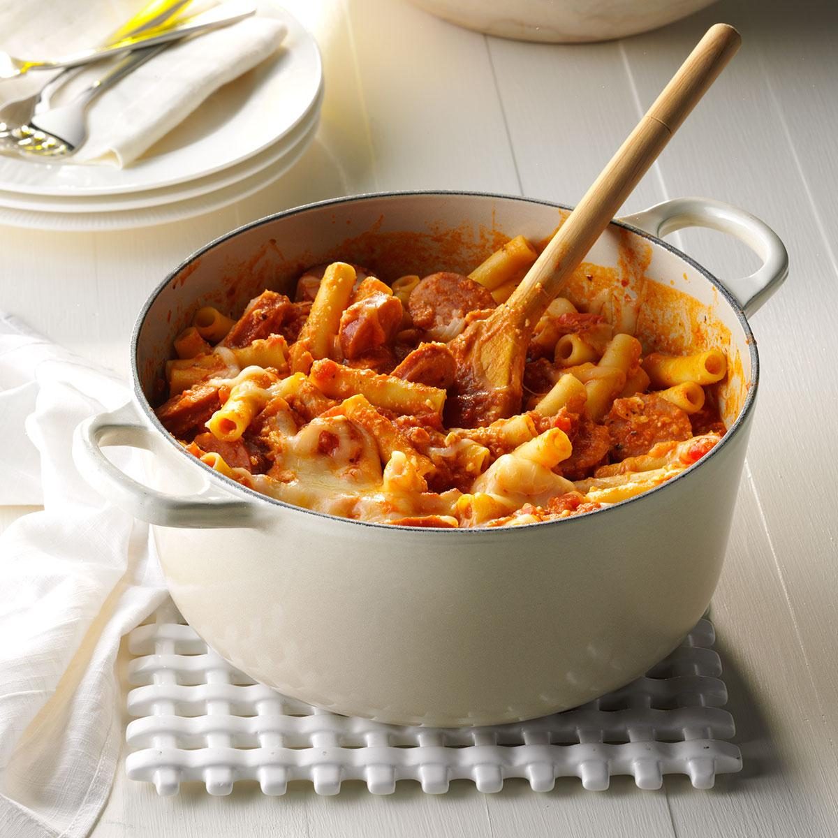 Fire-Roasted Ziti with Sausage Recipe