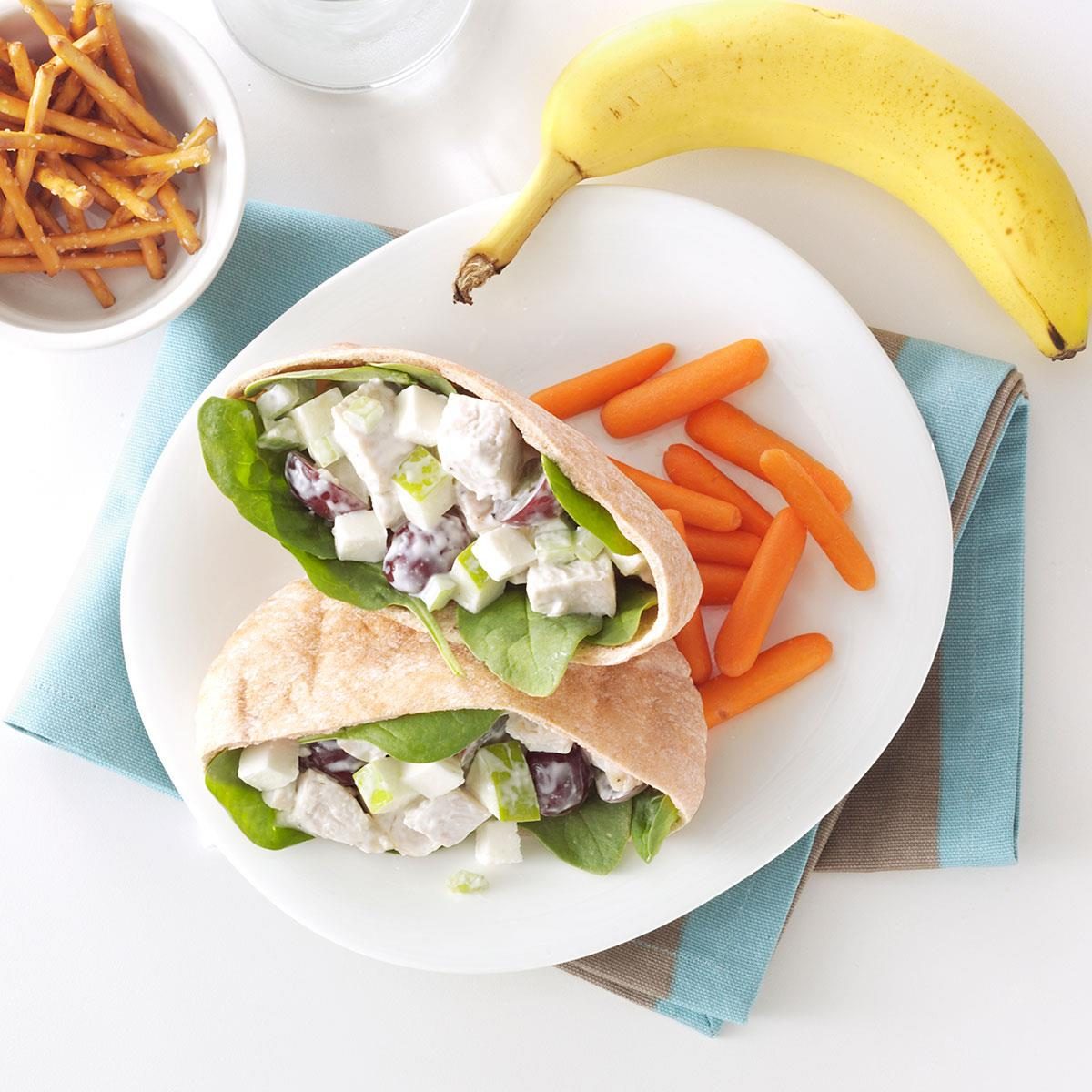 Waldorf turkey pitas