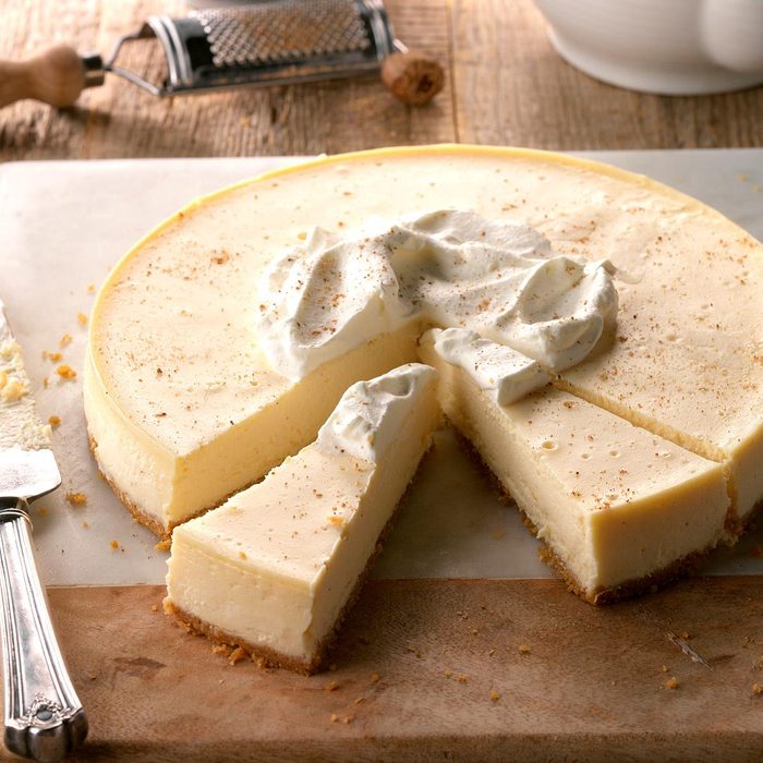 Eggnog cheesecake