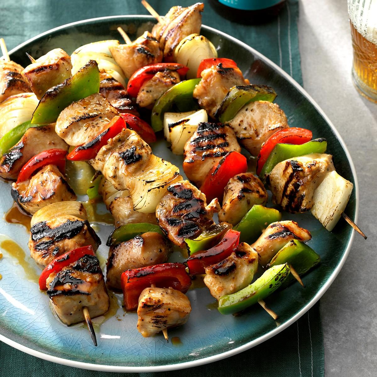 Honey Glazed Chicken Kabobs