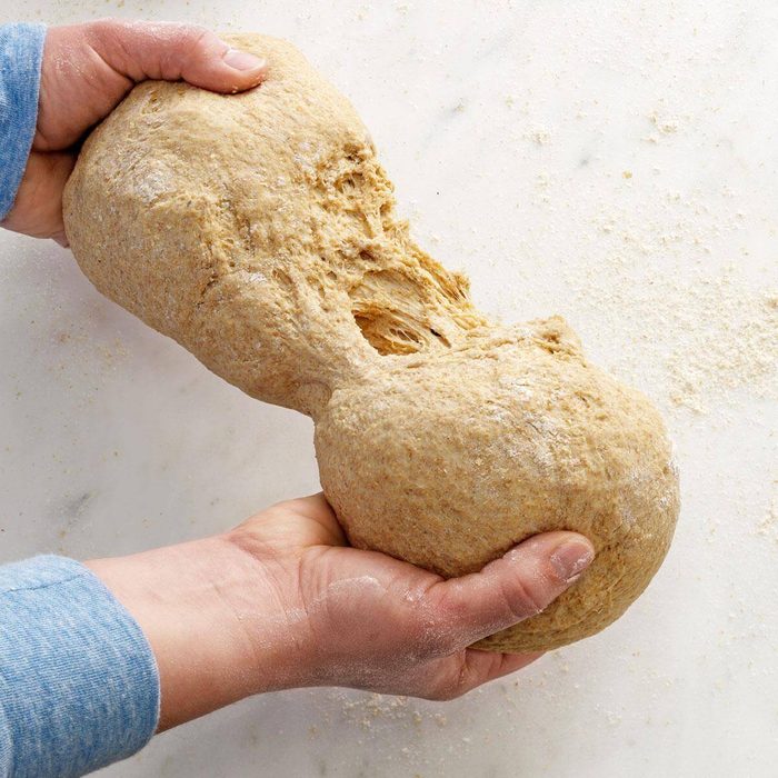 Breaking Dough into pieces