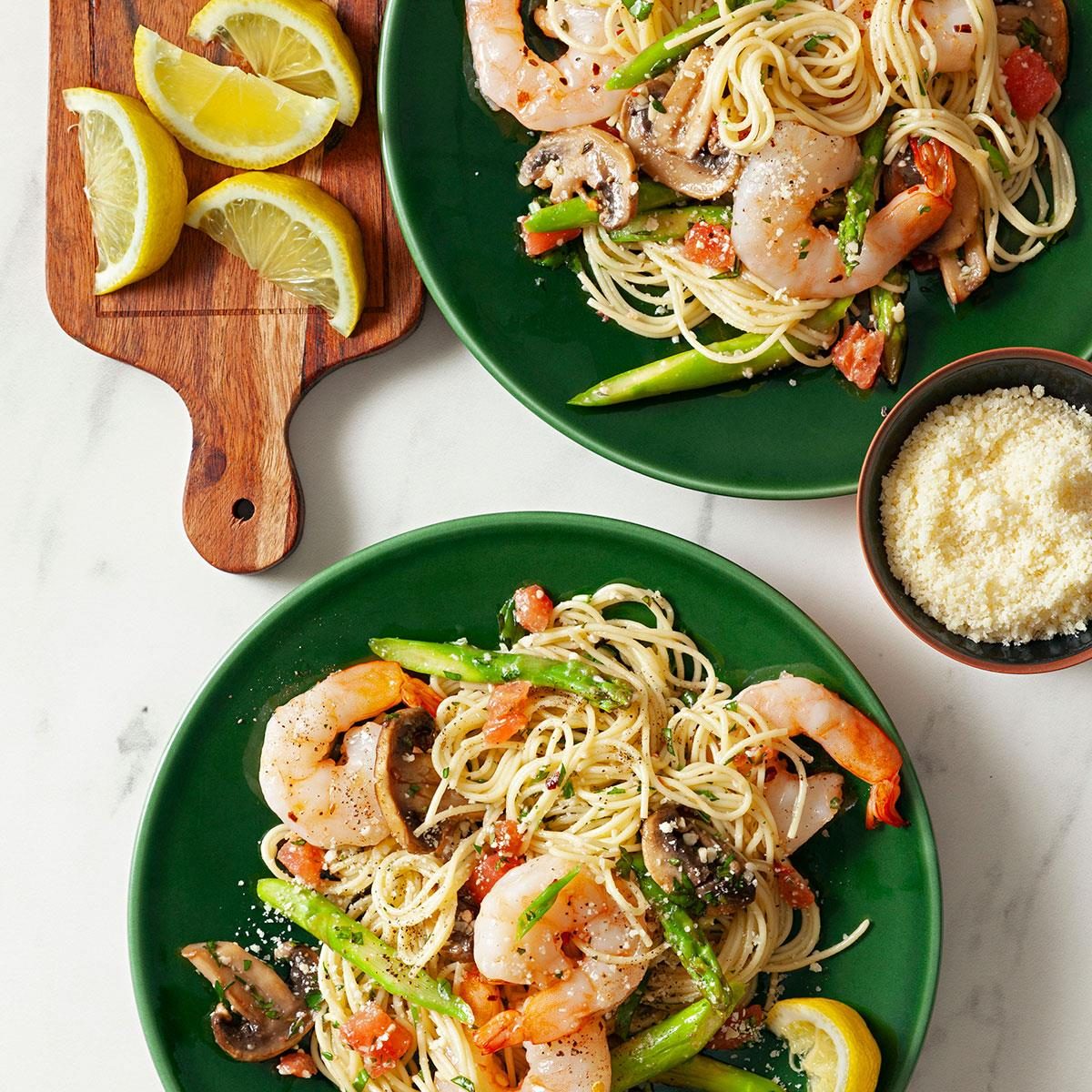 Shrimp Asparagus Pasta