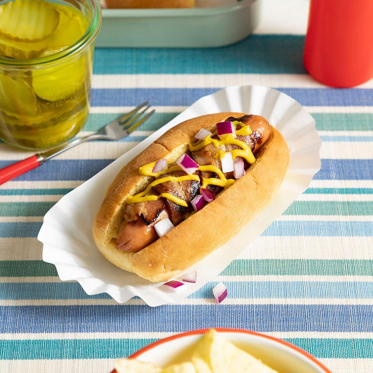 Bacon Wrapped Hot Dogs