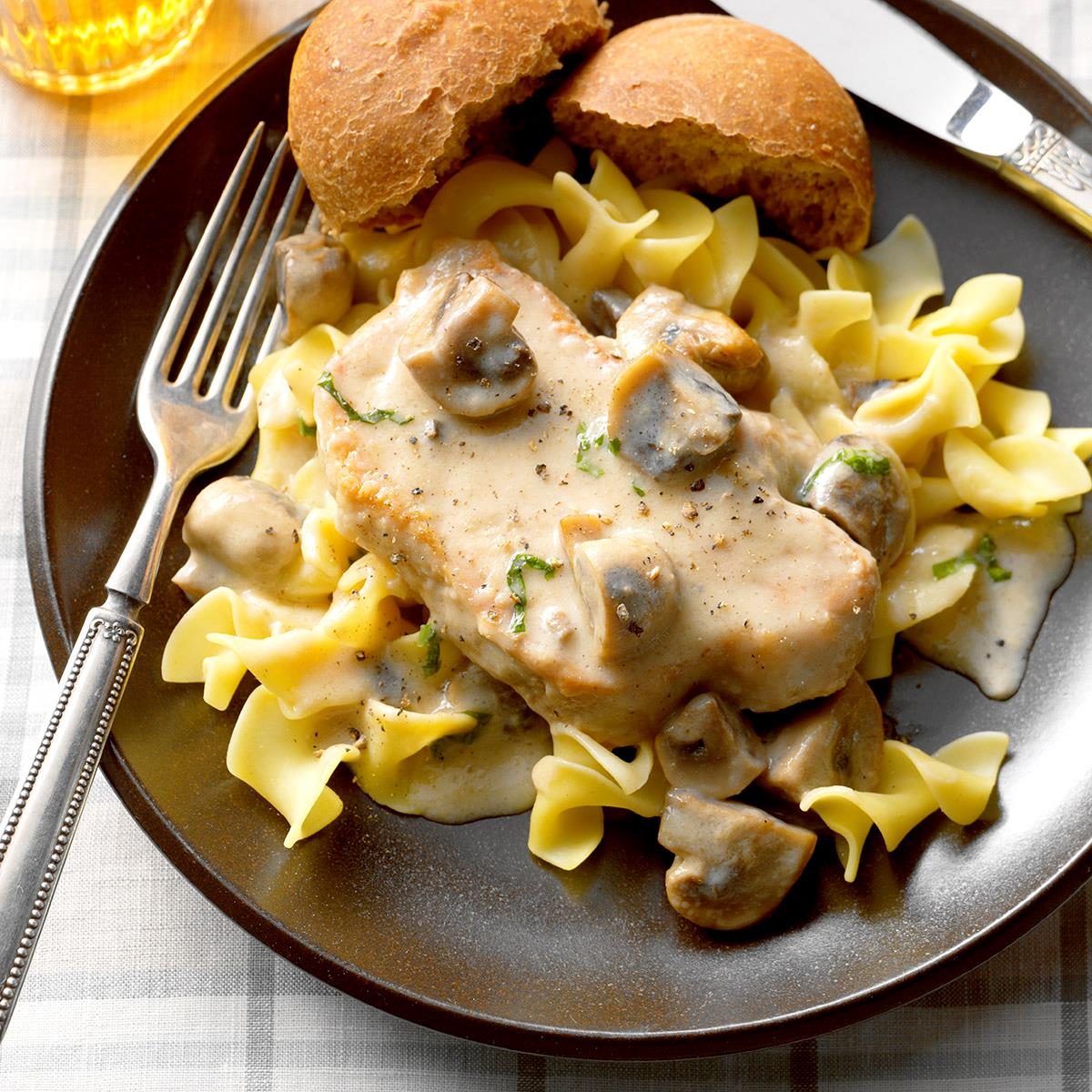 Buttermilk-Mushroom Pork Chops
