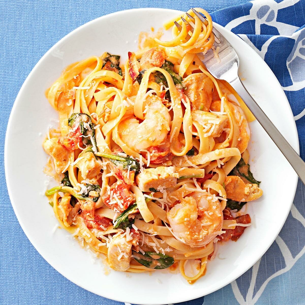 Chicken & Shrimp Fettuccine