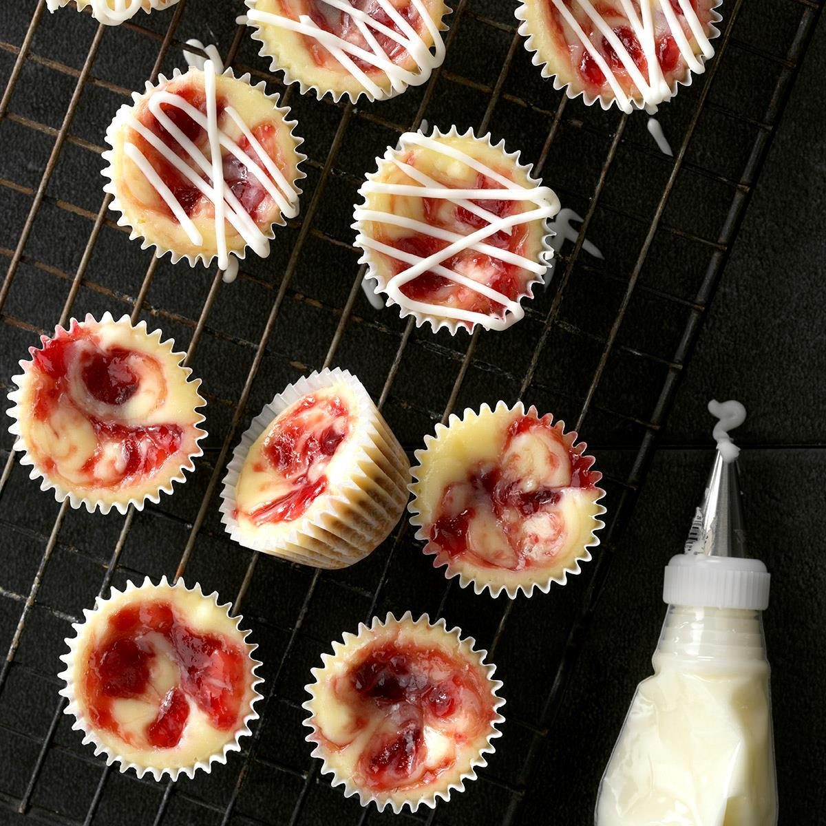 Mini PB&J Cheesecakes