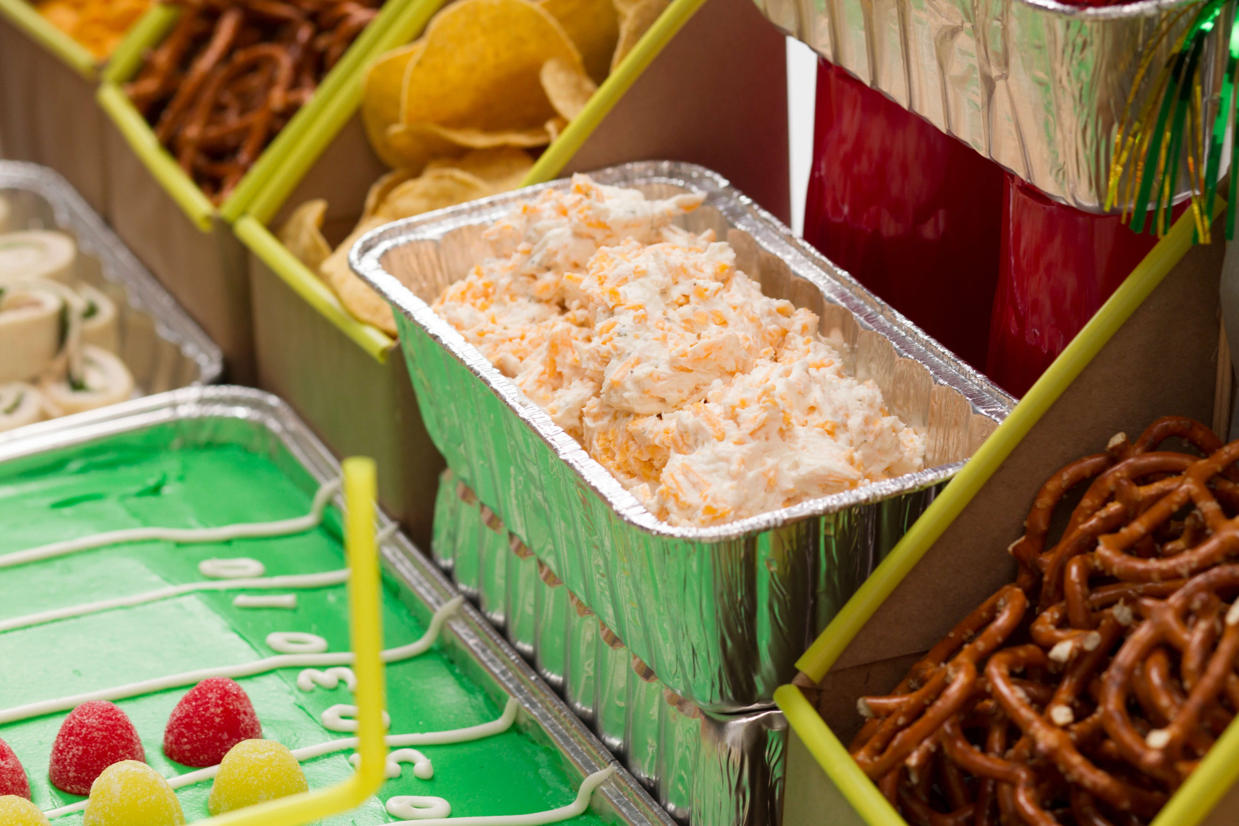 superbowl snack stadium boxes