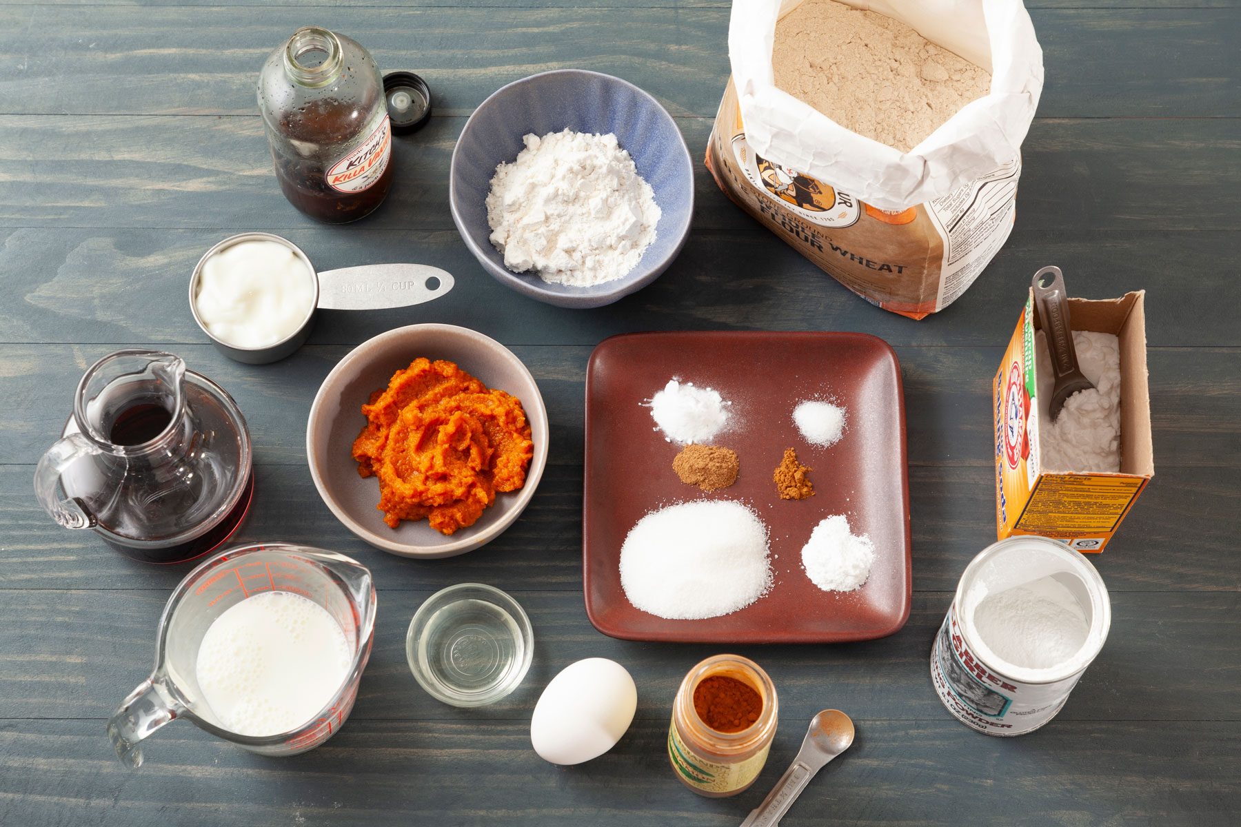 A Table With Various Ingredients