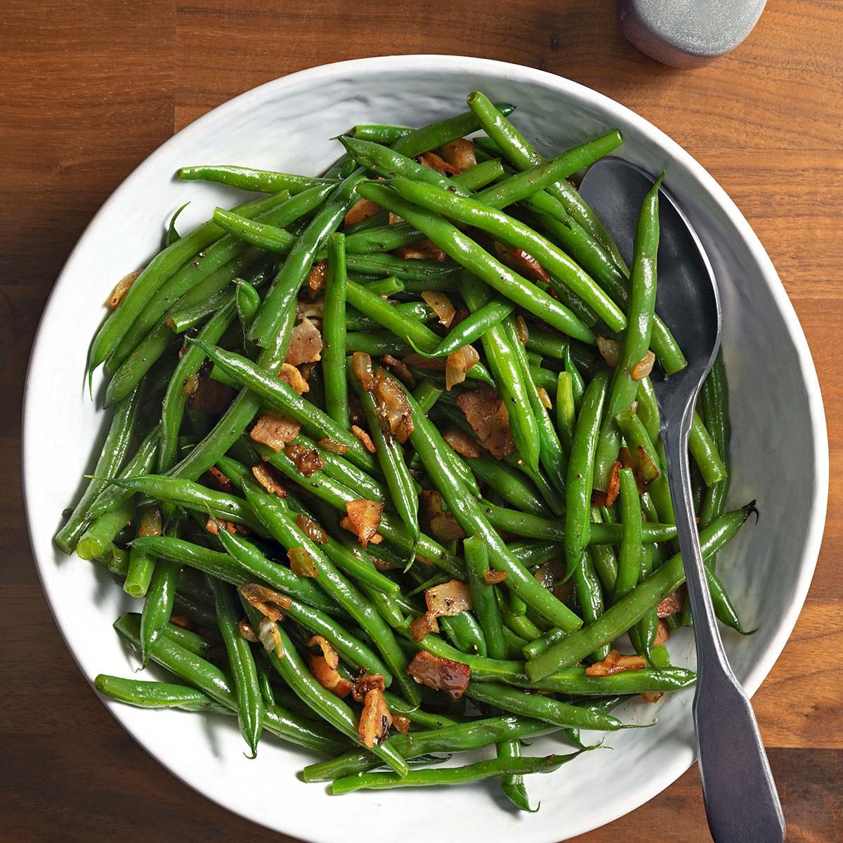 Quick Green Beans With Bacon