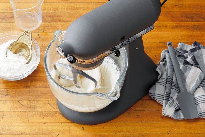 Whisking the Flour for Pretzel