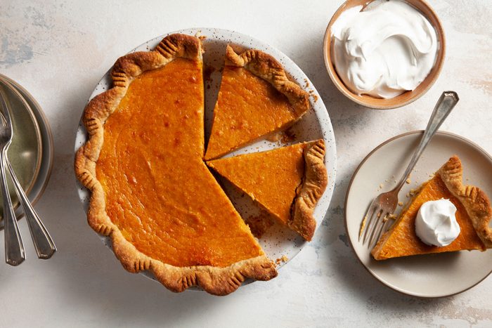 Sweet Potato Pie served in plate