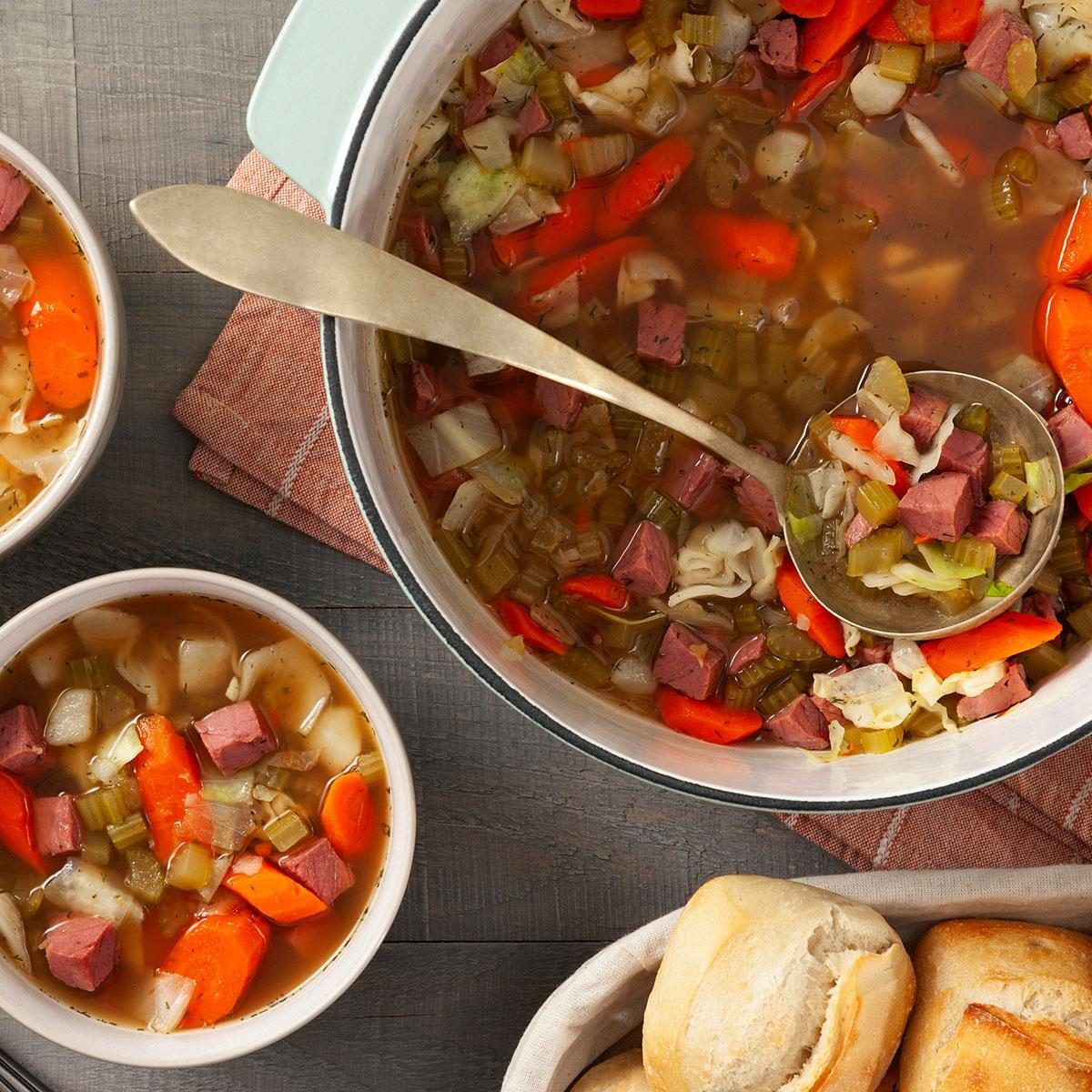 Corned Beef and Cabbage Soup