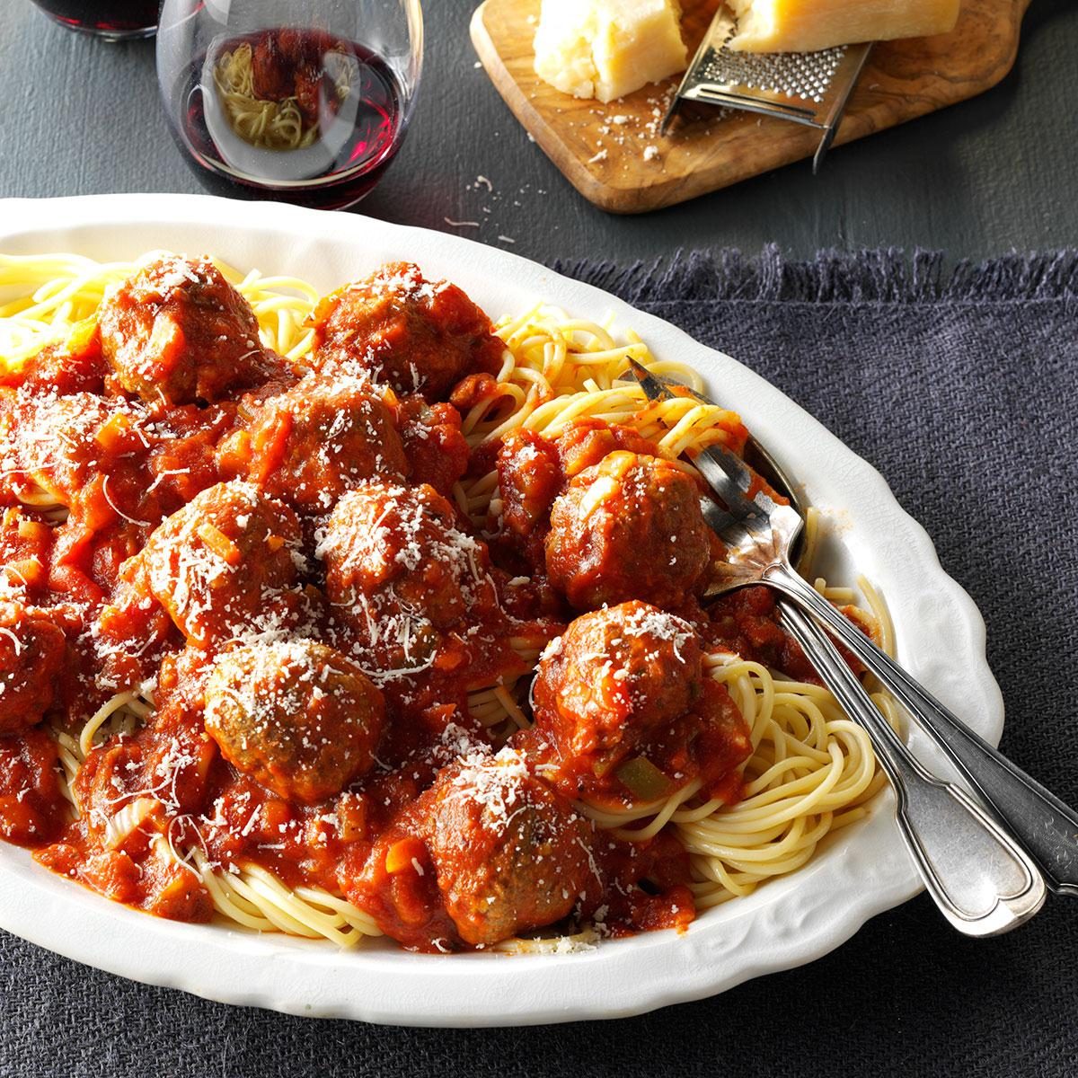 Slow Cooker Spaghetti & Meatballs