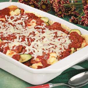 Zucchini Sausage Lasagna