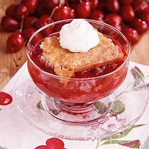 Cherry Rhubarb Cobbler