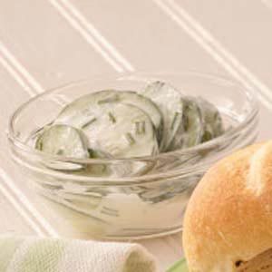 Cucumbers in Sour Cream