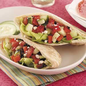 Greek Salad Pitas
