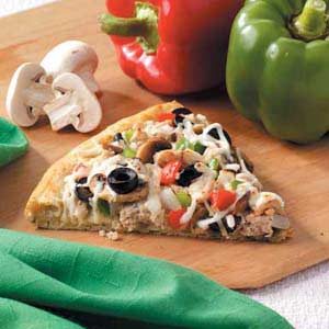 Veggie Turkey Pizza
