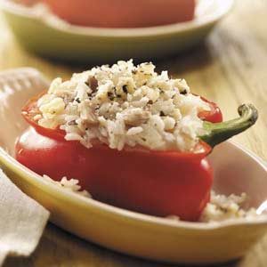 Rice-Stuffed Red Pepper
