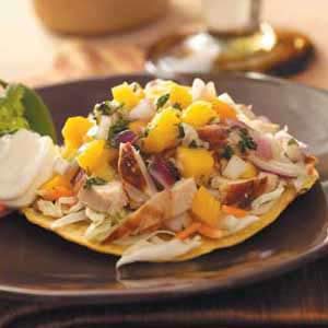 Chicken Tostadas with Mango Salsa