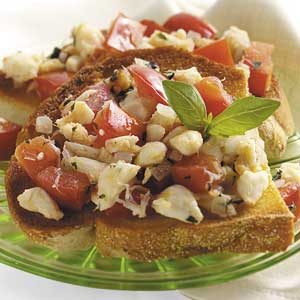 Crab Bruschetta