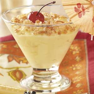 Pina Colada Pudding Cups