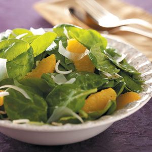 Orange Vinaigrette Spinach Salad