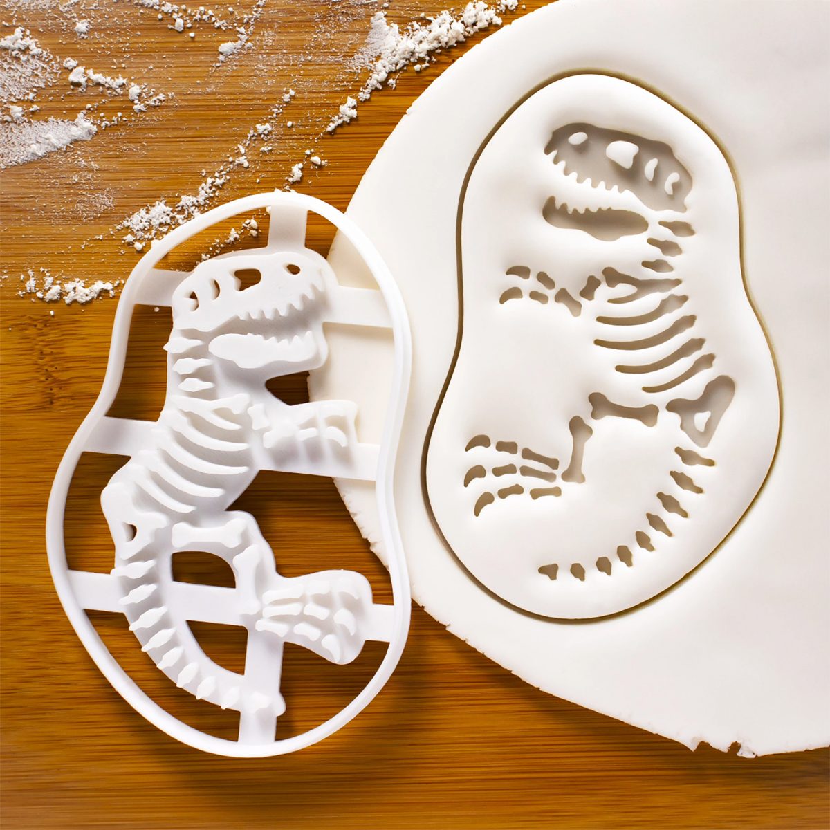 Fossil T-Rex cookie cutter and other dinosaurs | biscuit cutter | Tyrannosaurus rex | creative hunt extinct T Rex dinosaur | ooak |Bakerlogy