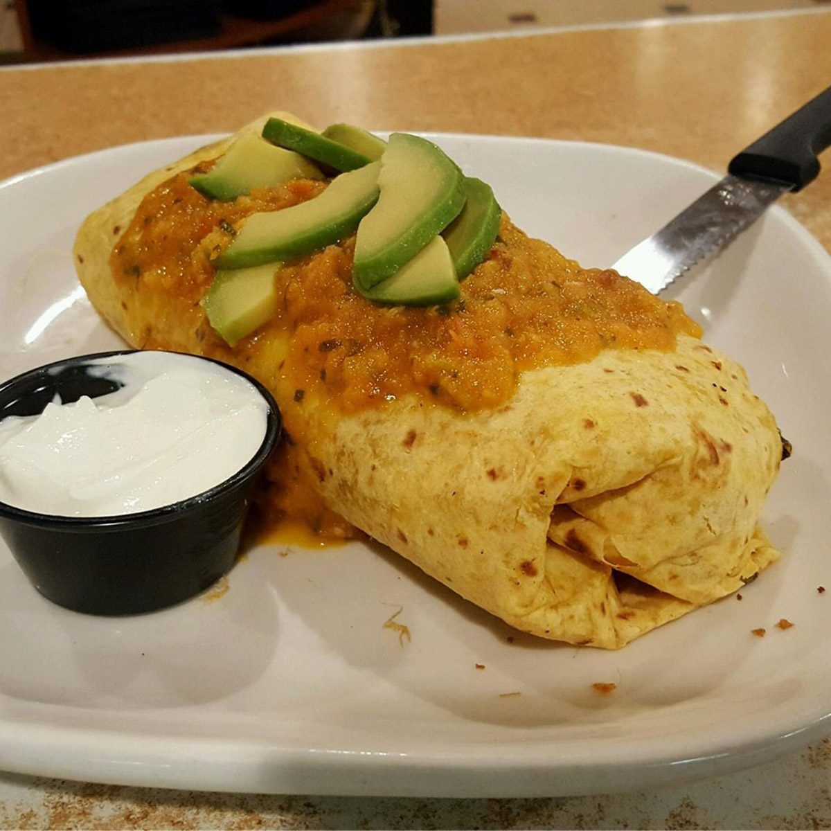 burrito at The Phillips Avenue Diner in South Dakota