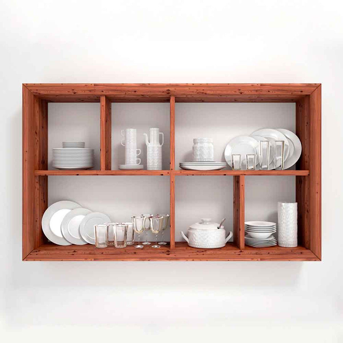 organized shelving unit