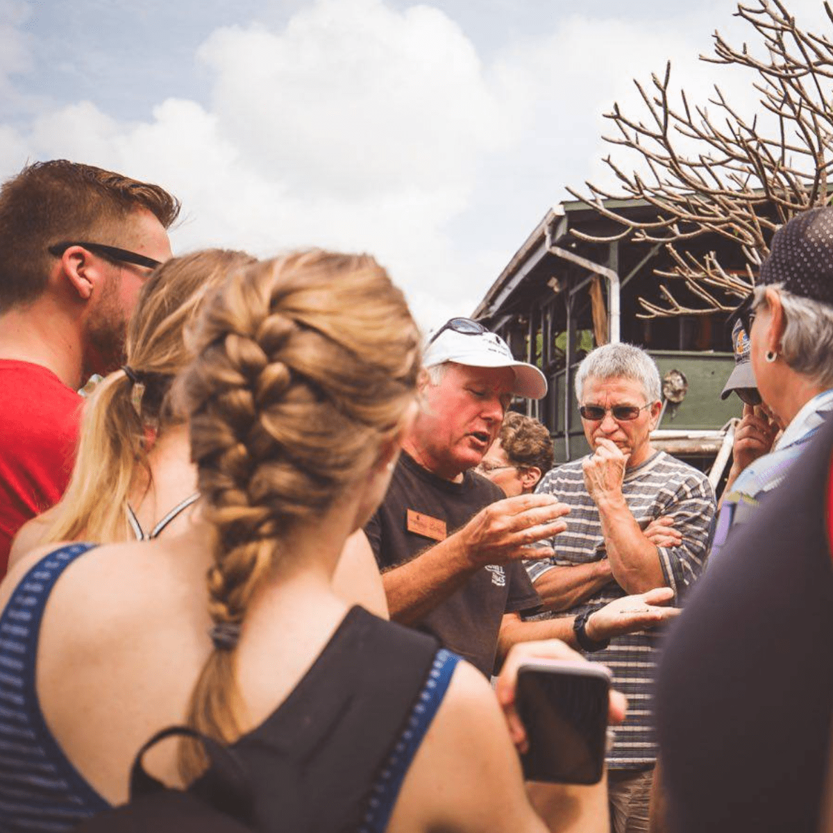 People gathered at Greenwell Farms