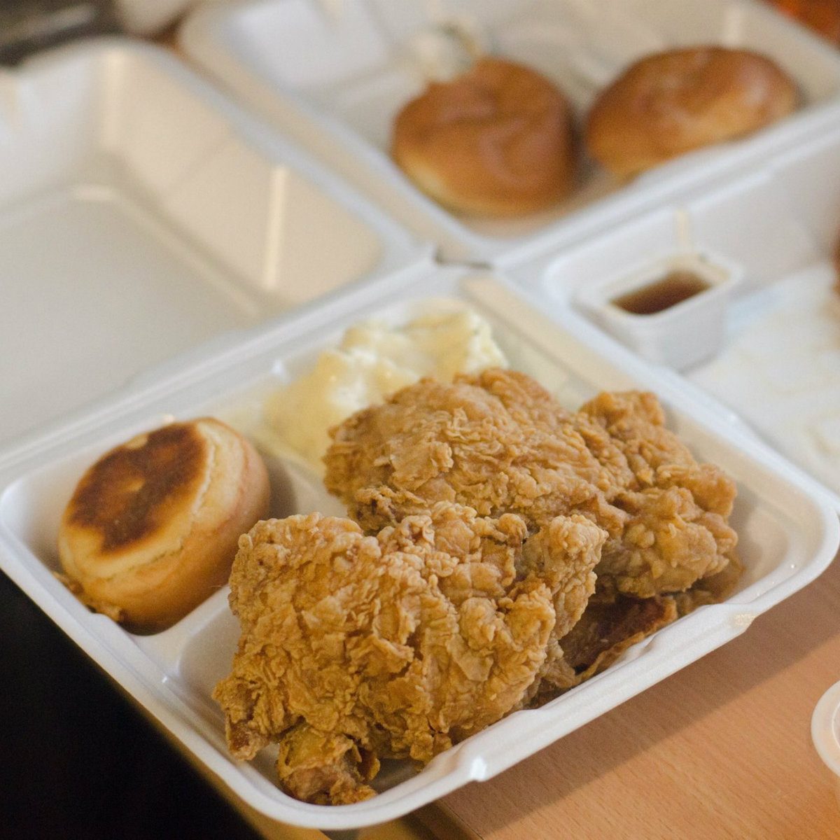 fried chicken from Krispys