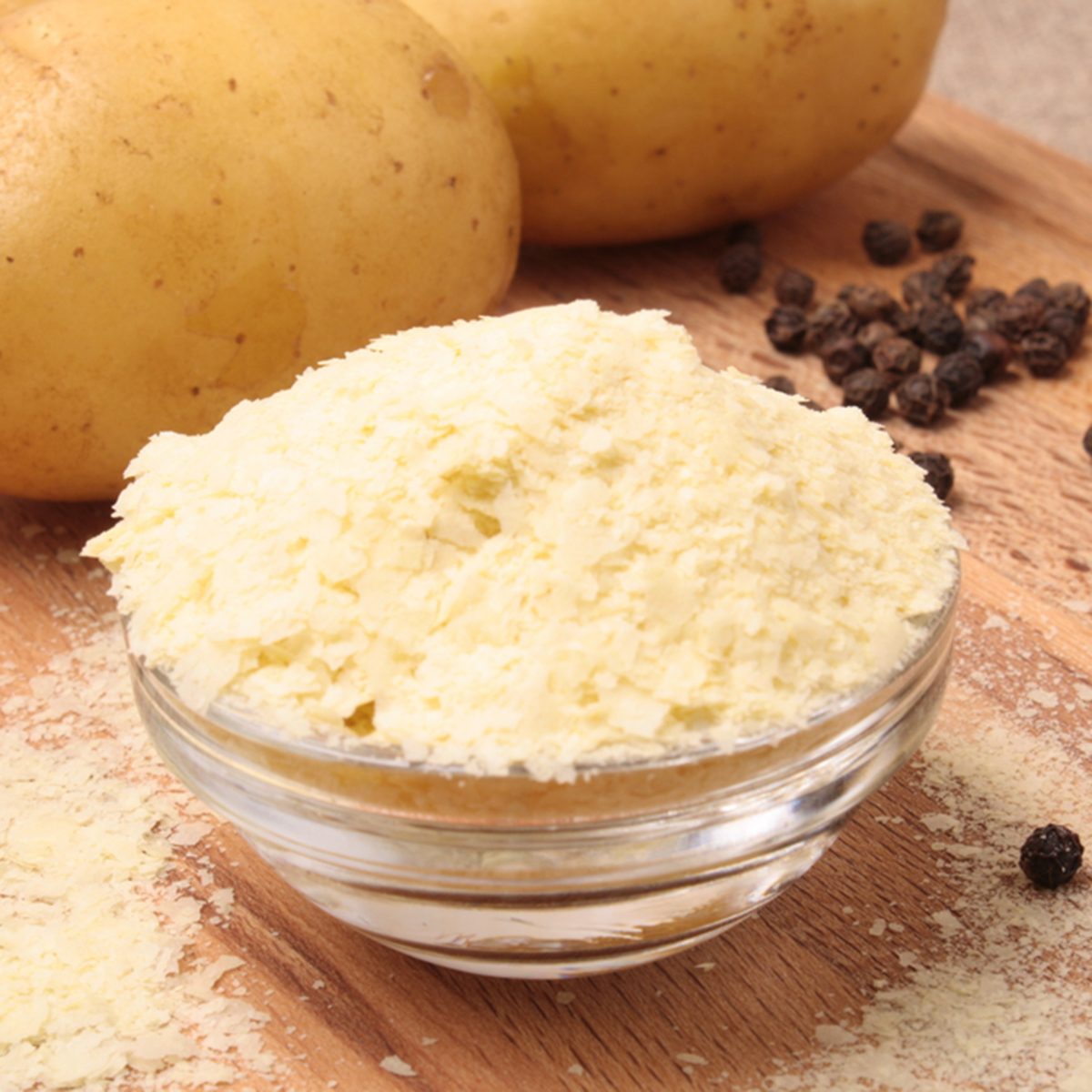 instant potatoes and peper