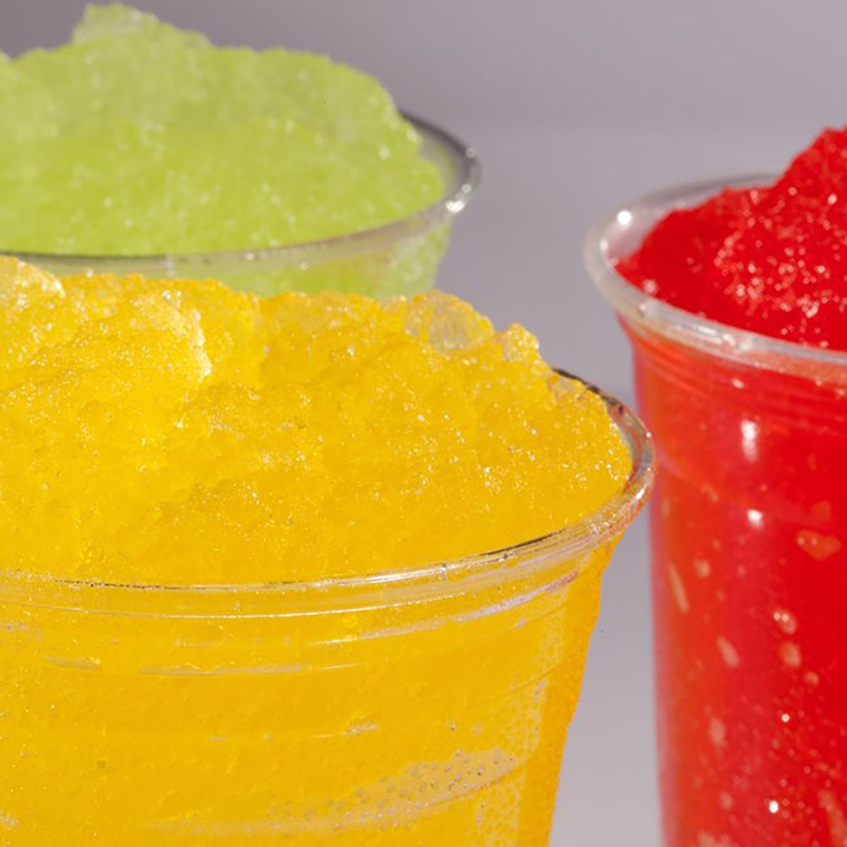 slurpees in three colors