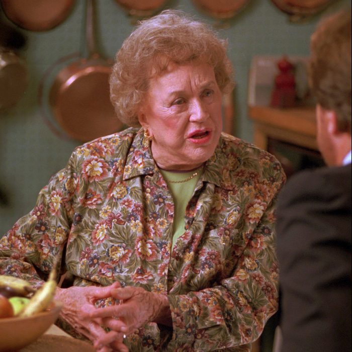 ulia Child speaks to Food Network interviewer David Rosengarten during an interview at her home