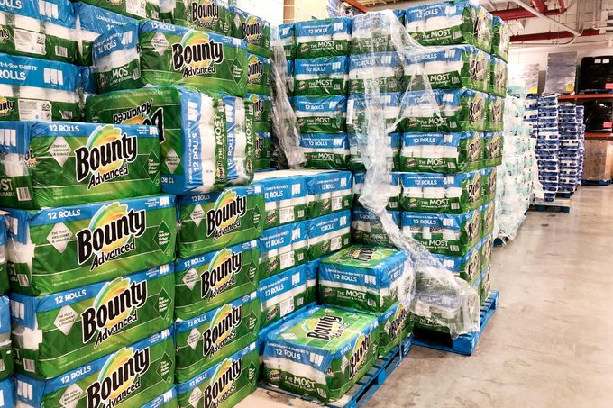 paper towels at Costco