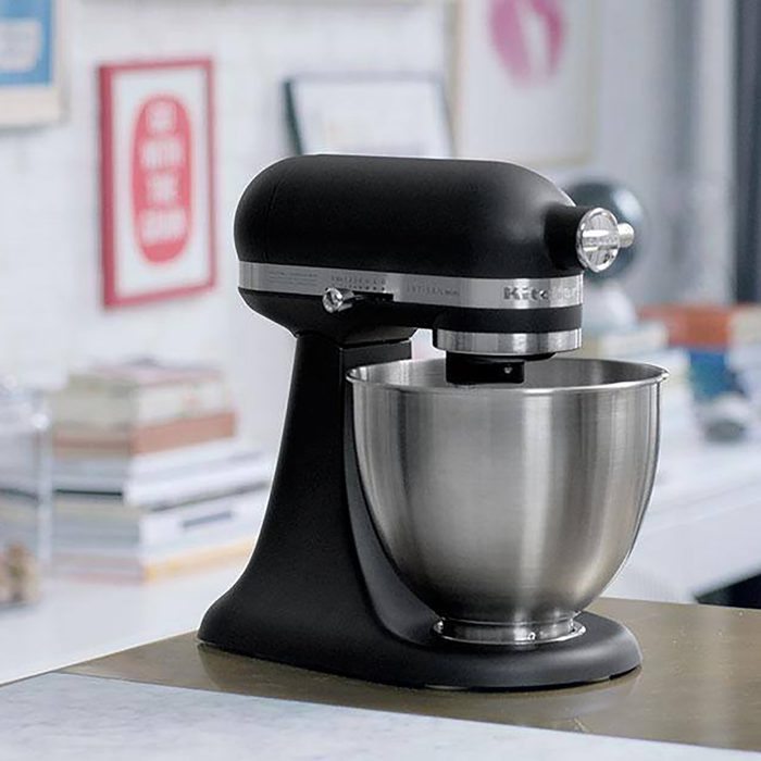 black matte KitchenAid mixer