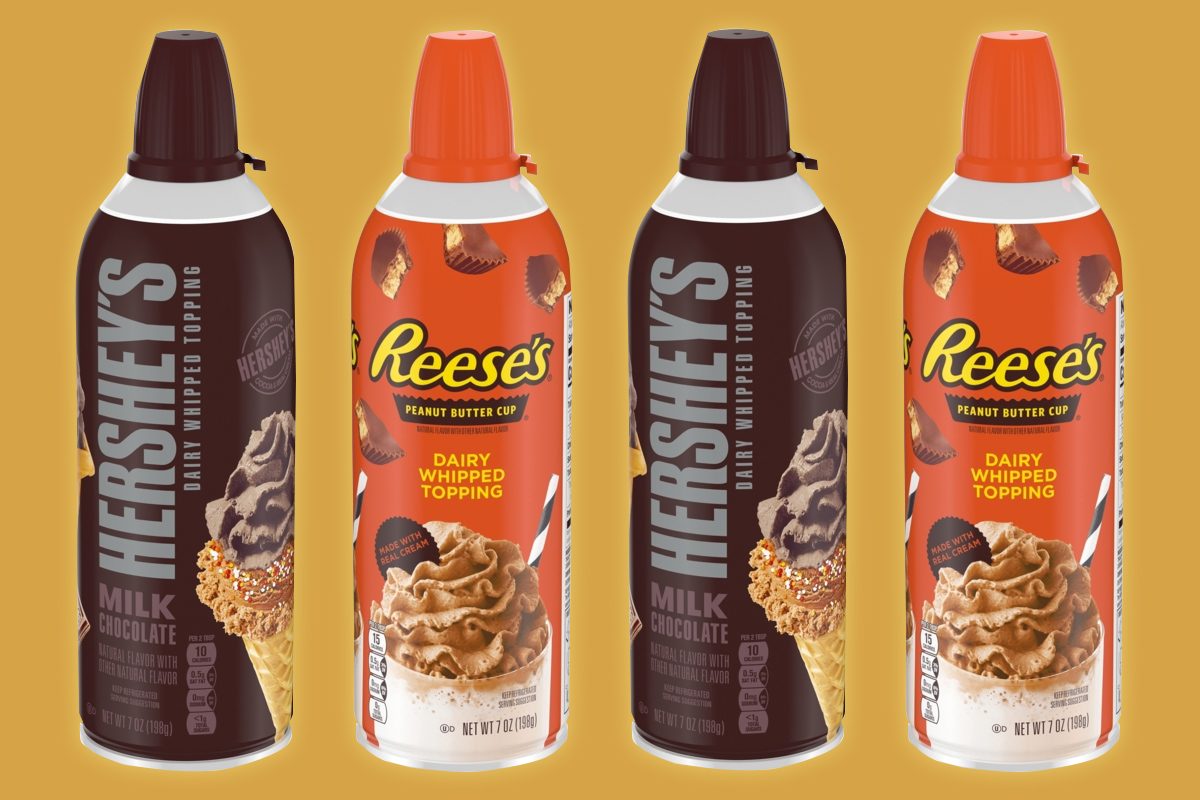 Hershey’s and Reese’s Whipped Cream Toppings Are Here