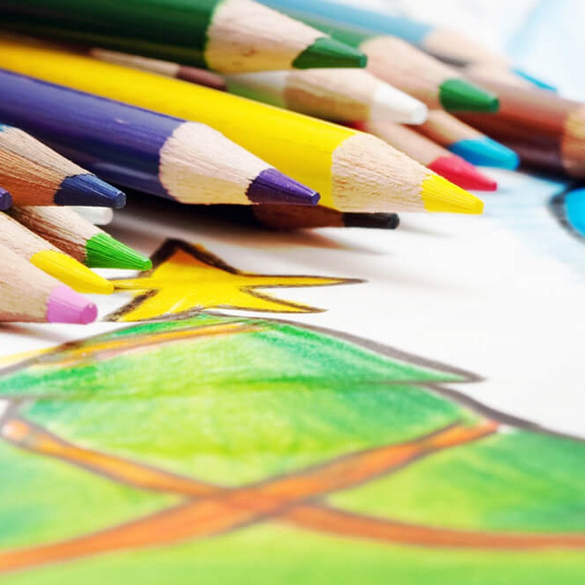 Drawing of a Christmas tree