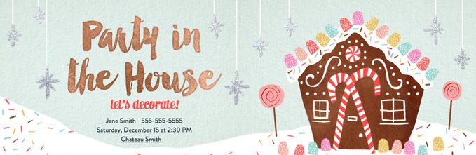 gingerbread decorating party