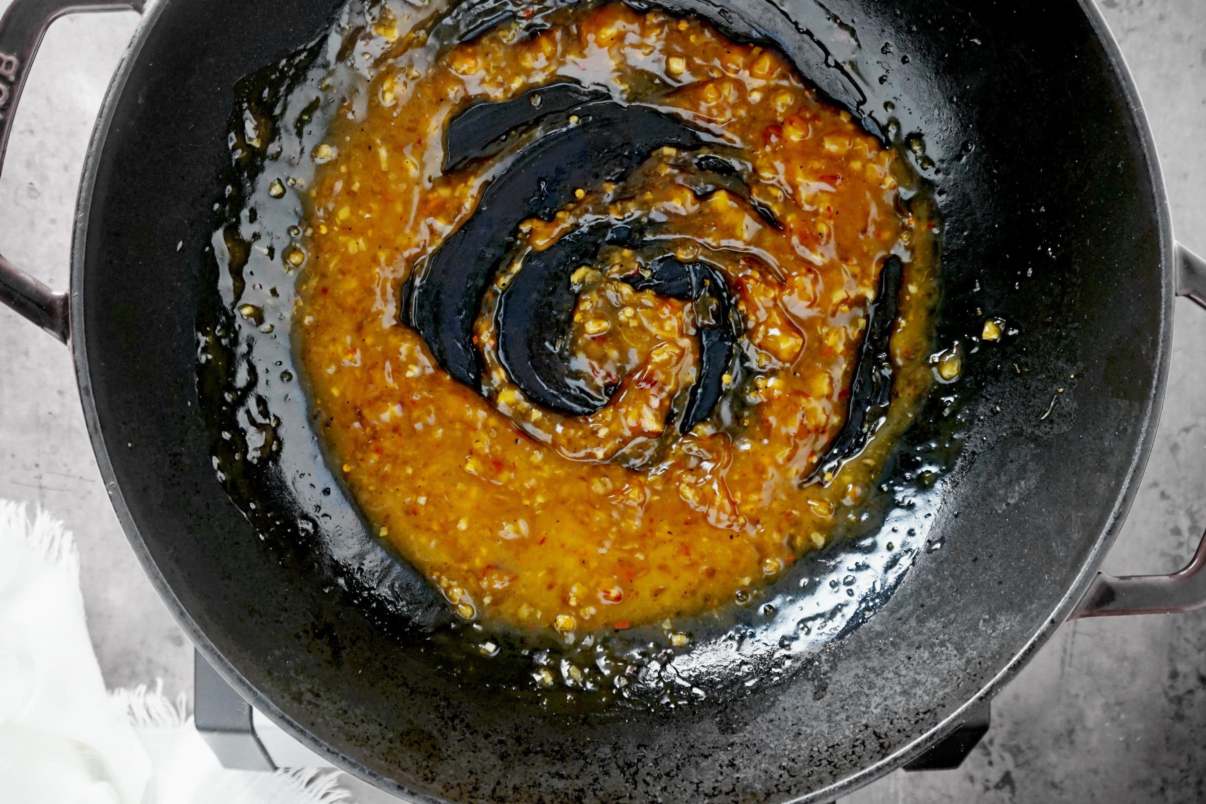 making Panda Express Orange Chicken sauce