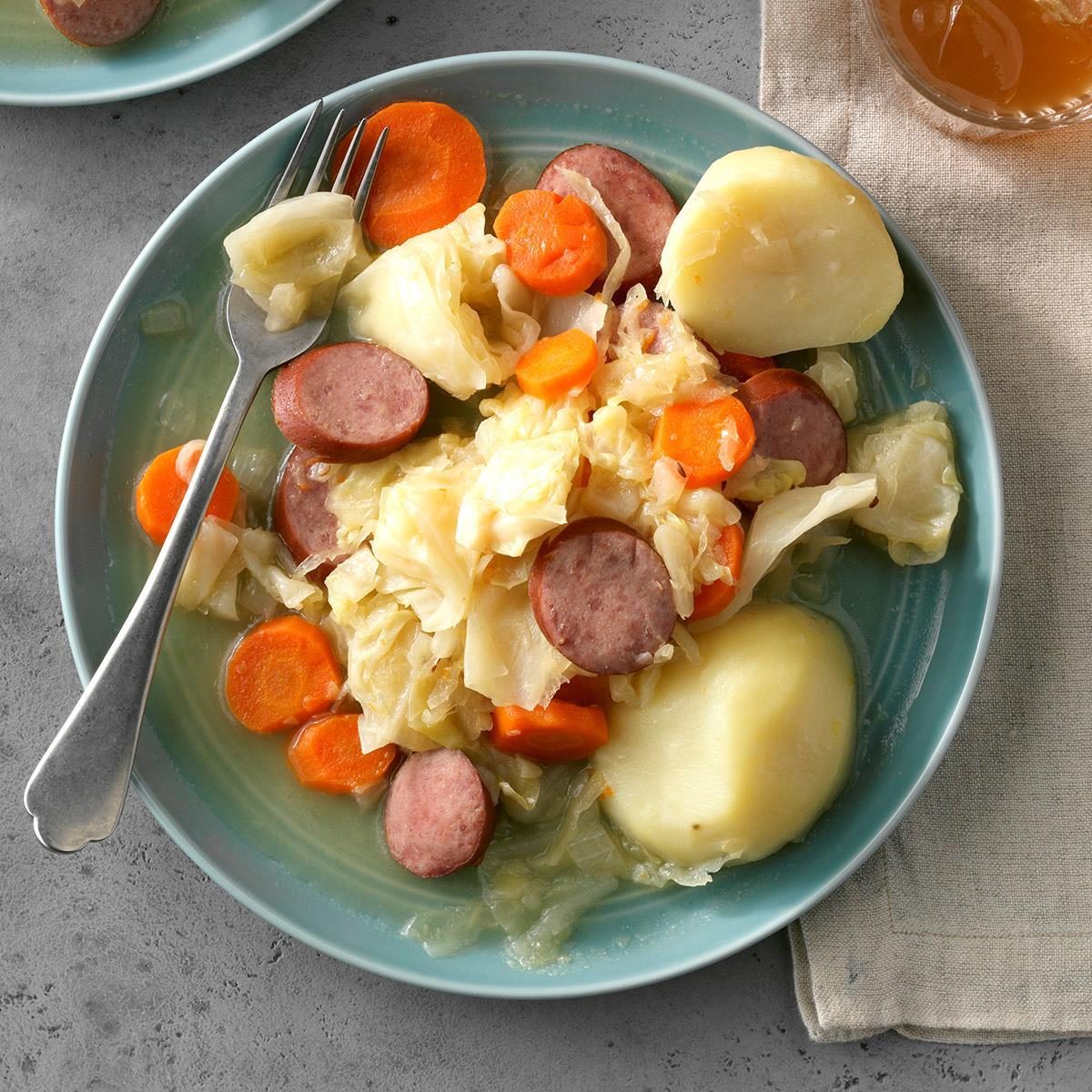 Pressure-Cooker Kielbasa and Cabbage