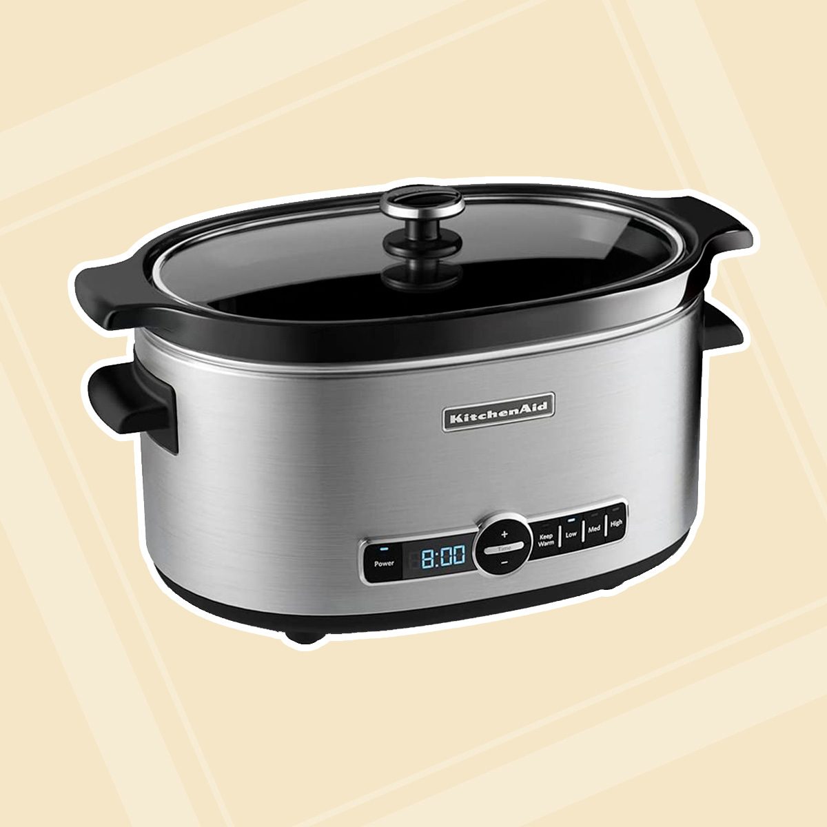 KitchenAid KSC6223SS 6-Qt. Slow Cooker with Standard Lid - Stainless Steel