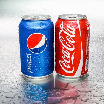 Can of Pepsi and Coke